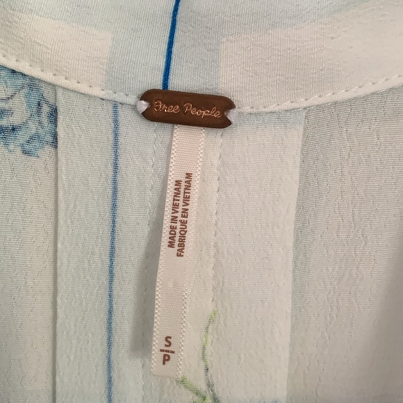 FREE PEOPLE Women’s Window To My Heart Button Down Shirt Top White Size Small - Picture 4 of 12